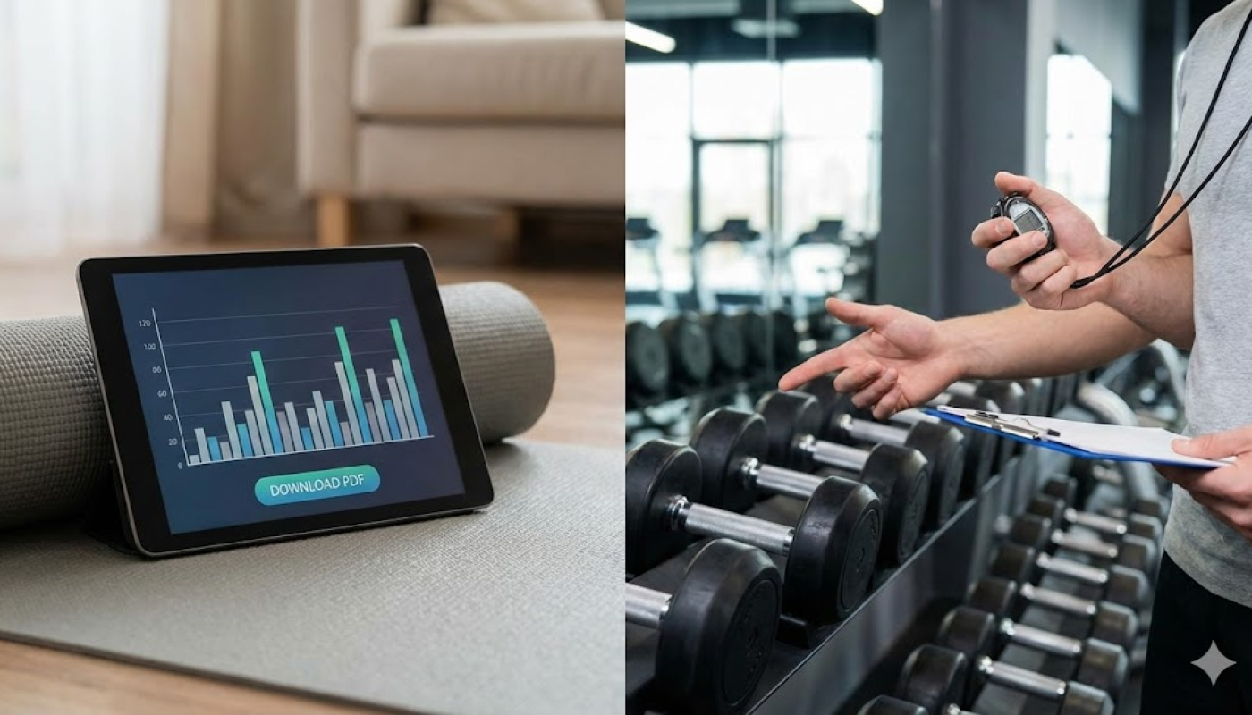 E-book czy trener personalny na żywo? Co wybrać na start przygody z siłownią? Szczere porównanie.